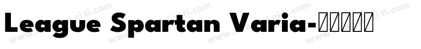 League Spartan Varia字体转换